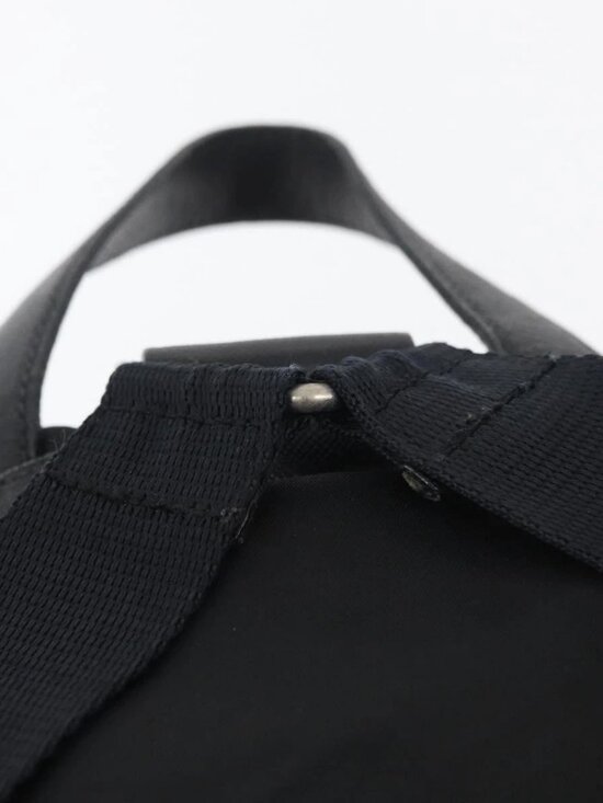 PRADA Backpack Nylon Black Silver Auth 176629 main image 8